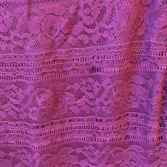 Burgundy Lace Dress - Picture 3 of 4